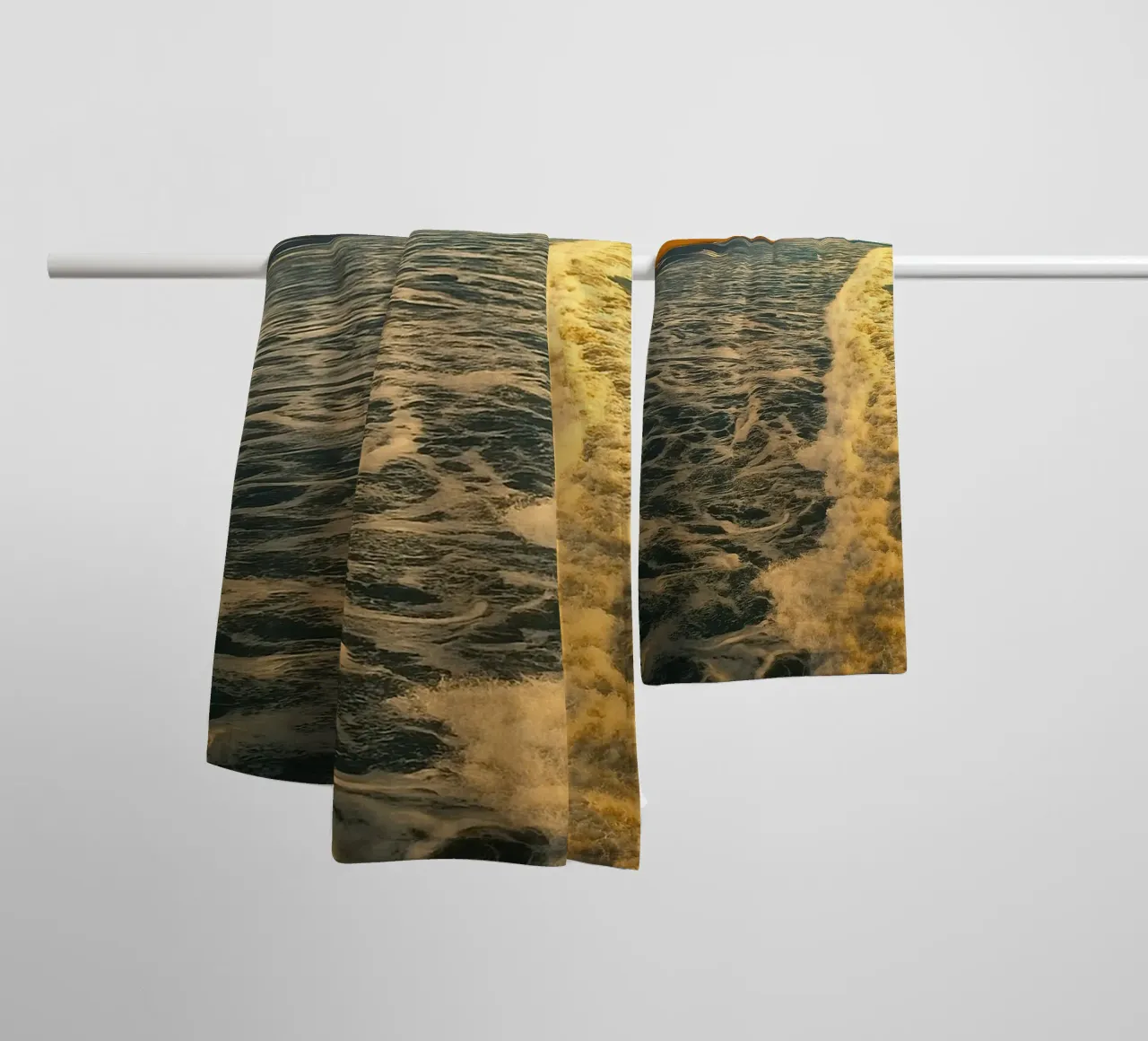 coast beach view towel by PASMING
