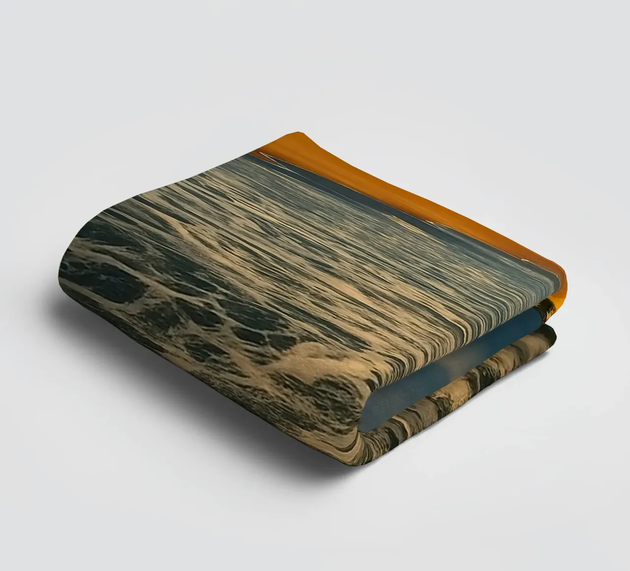 coast beach view towel by PASMING