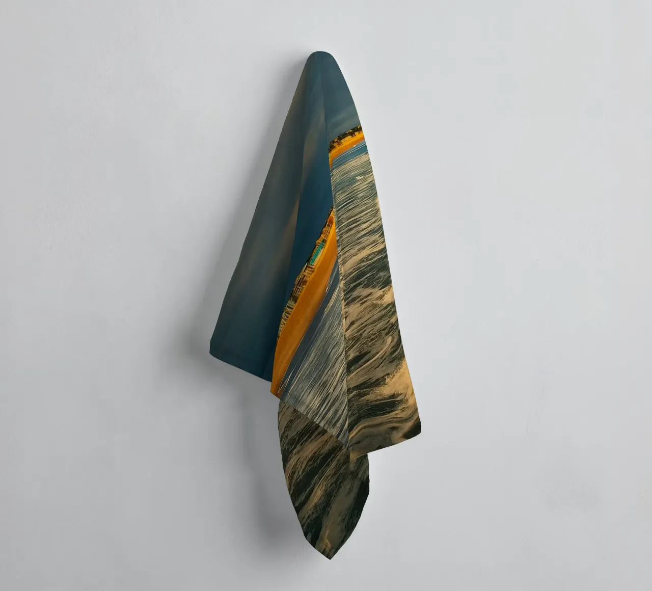 coast beach view towel by PASMING