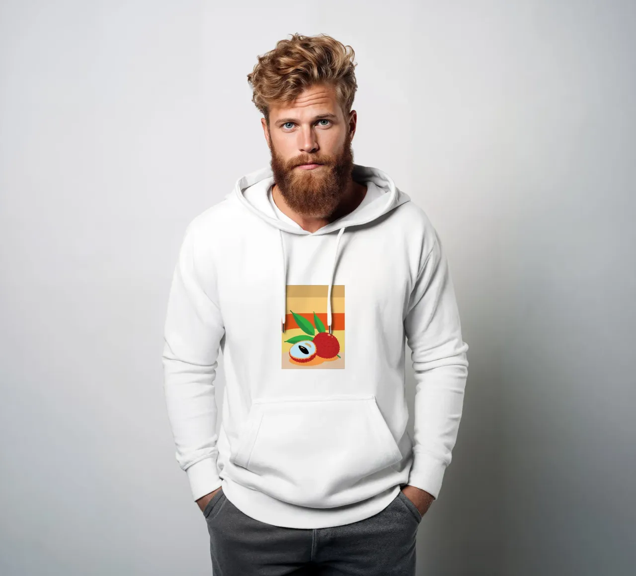 Lichi fresco sudadera con capucha de OFFICIAL FRUIT & VEGETABLES