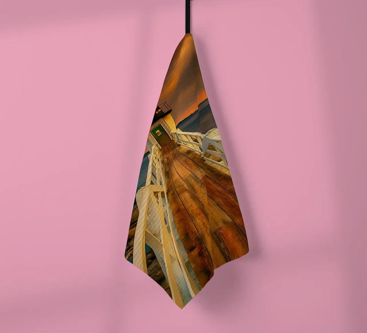 hauslicht pier küstenblick Geschirrtuch von PASMING