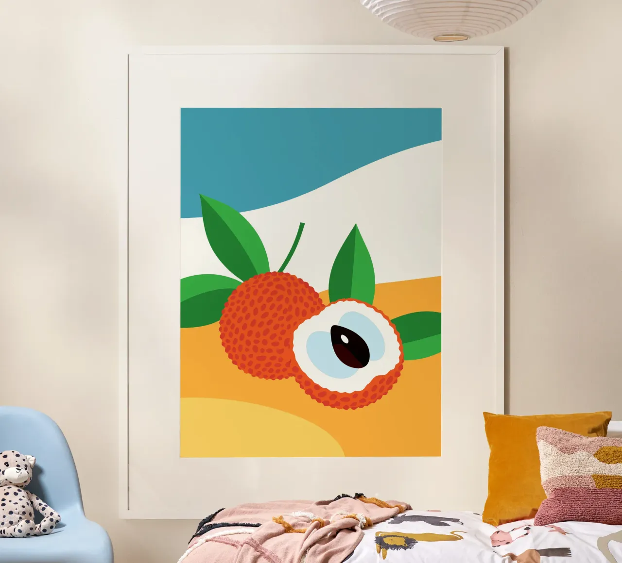 Frutto fresco di litchi carta hahnemühle da OFFICIAL FRUIT & VEGETABLES