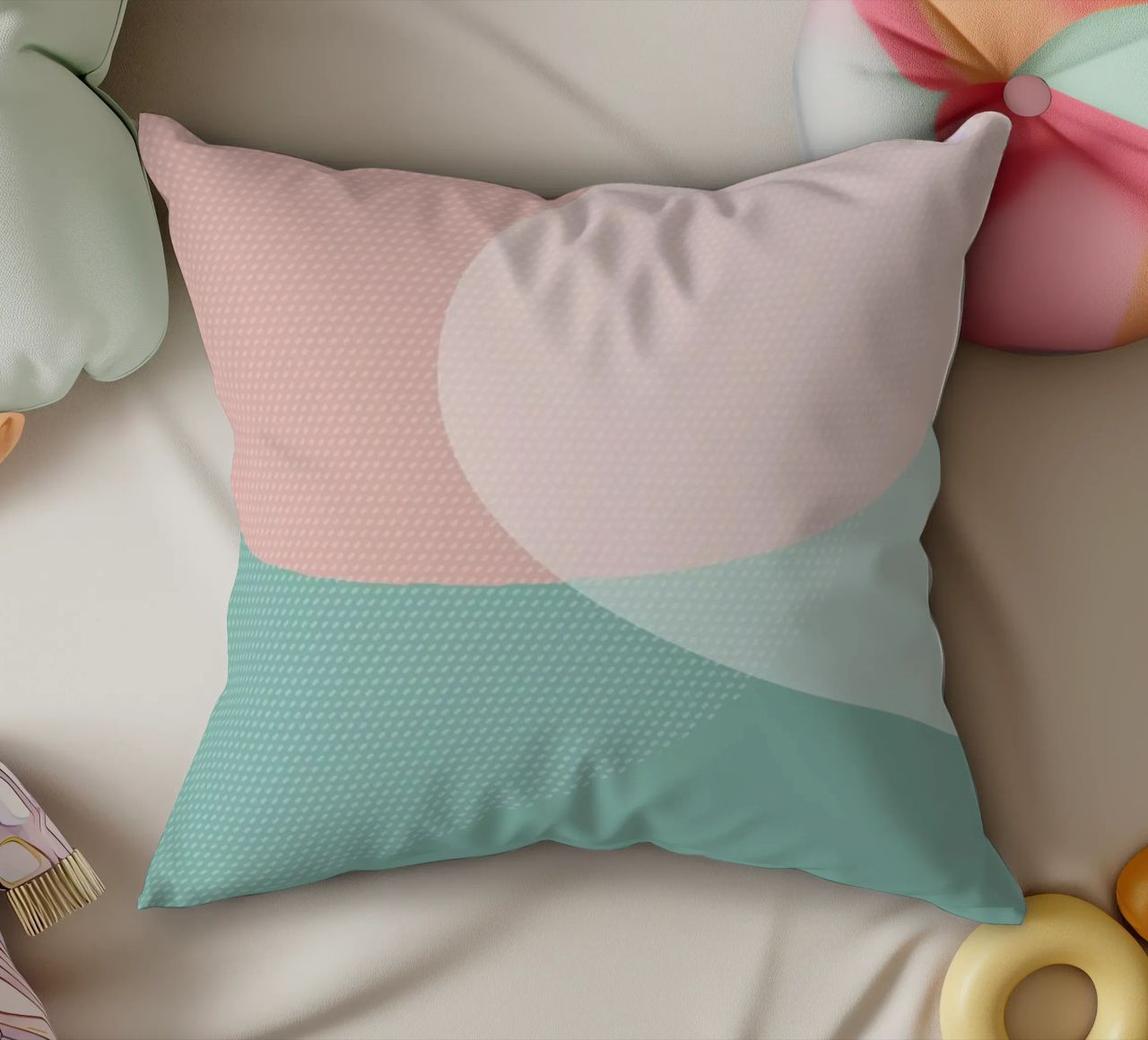 Soft Shapes cuscino da XOXO Arte
