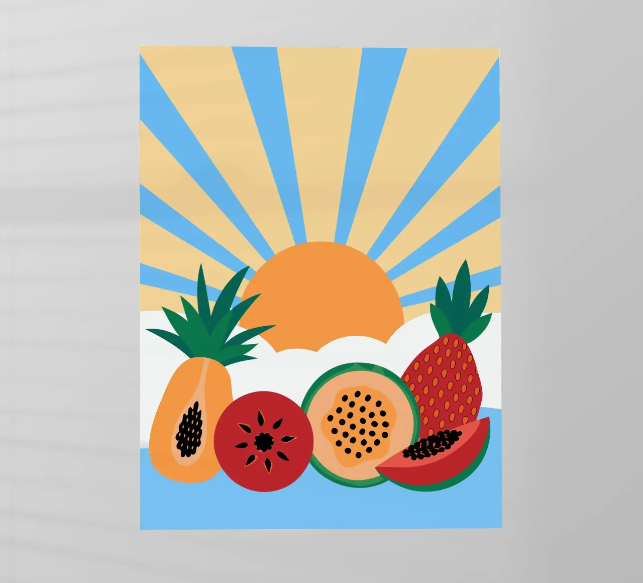 Frutta fresca tropicale pellicola backlit da OFFICIAL FRUIT & VEGETABLES