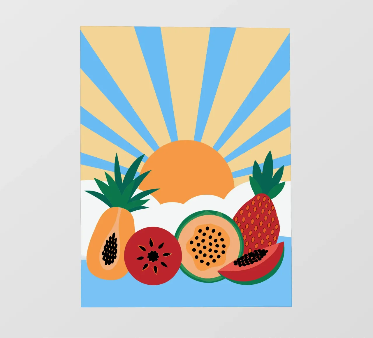 Frutta fresca tropicale pellicola backlit da OFFICIAL FRUIT & VEGETABLES