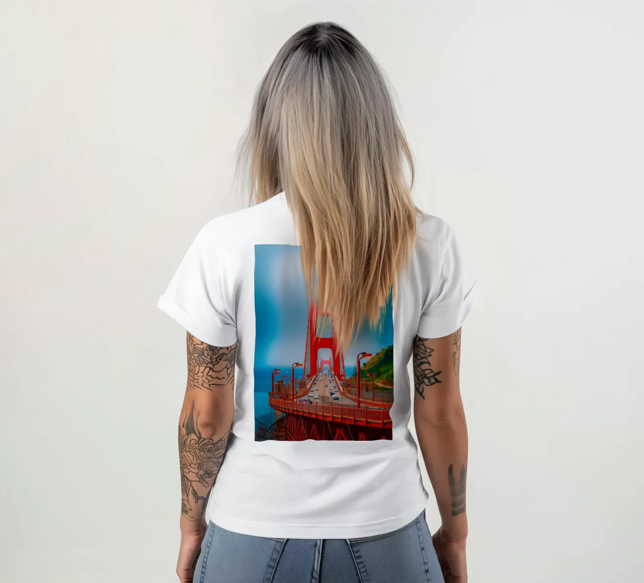ponte d'oro vista auto t-shirt da PASMING