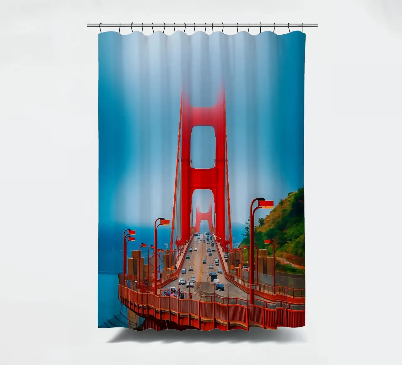 golden gate bridge auto view douchegordijn van PASMING