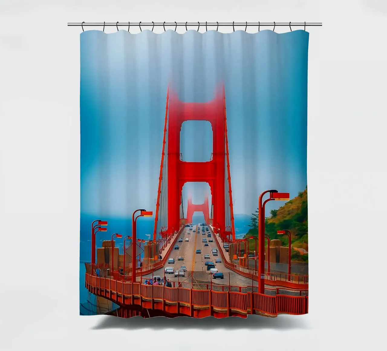 golden gate bridge auto view douchegordijn van PASMING