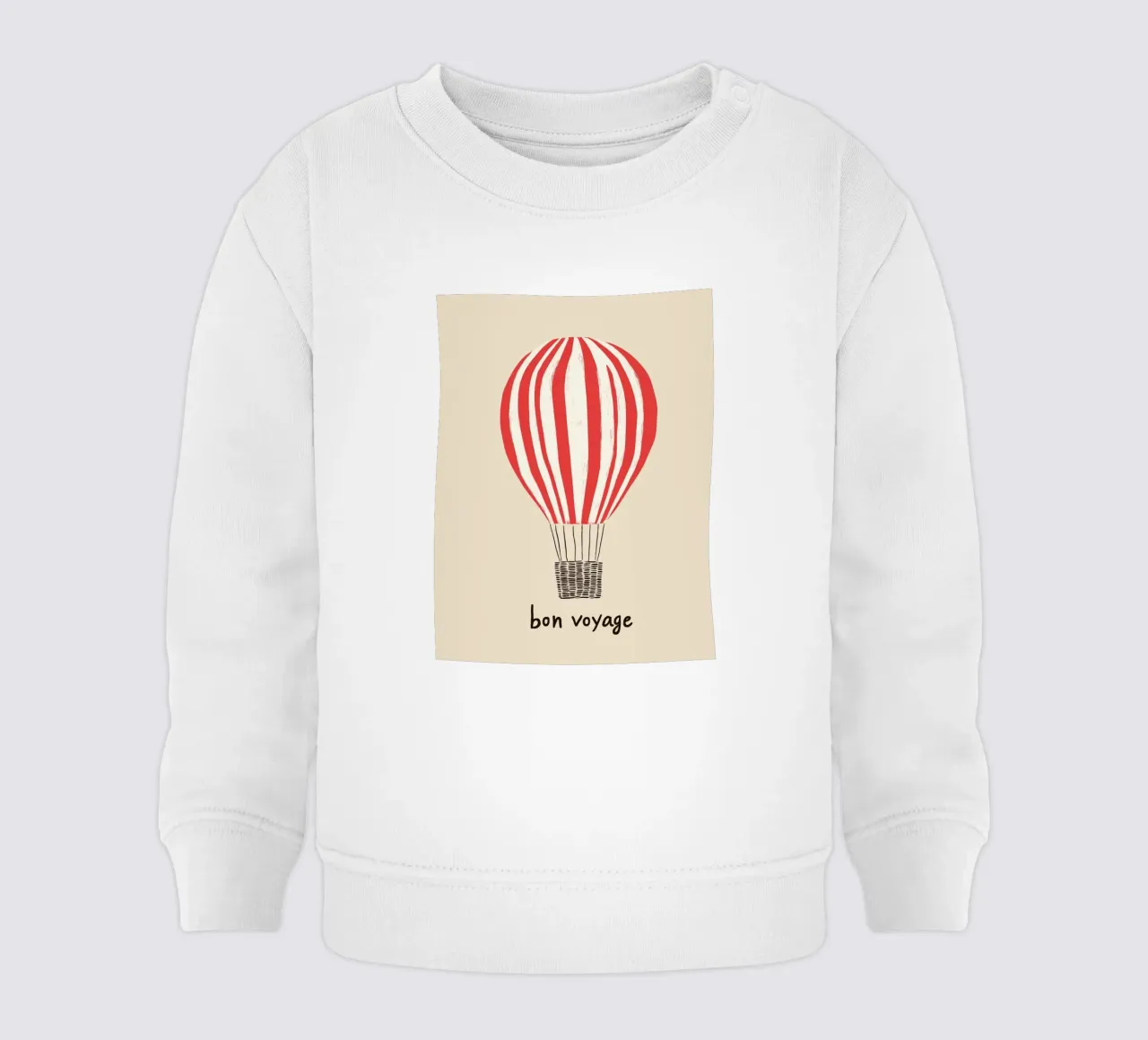 Viaggio in mongolfiera felpa neonato da Carina Pop & Pastell
