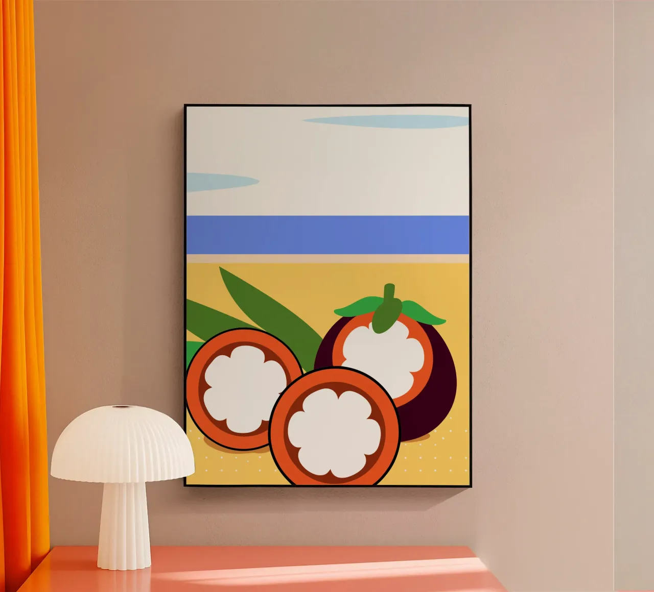 Manghi tropicali sulla spiaggia plexiglass da OFFICIAL FRUIT & VEGETABLES