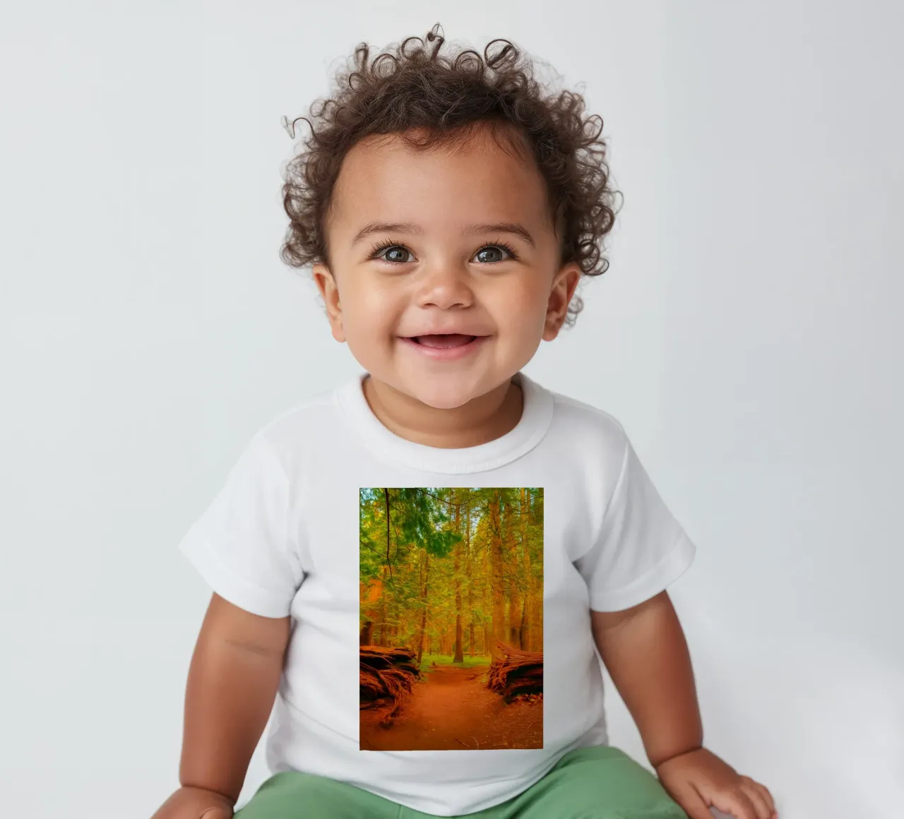 albero caduto diviso in due nel bosco maglietta neonato da PASMING