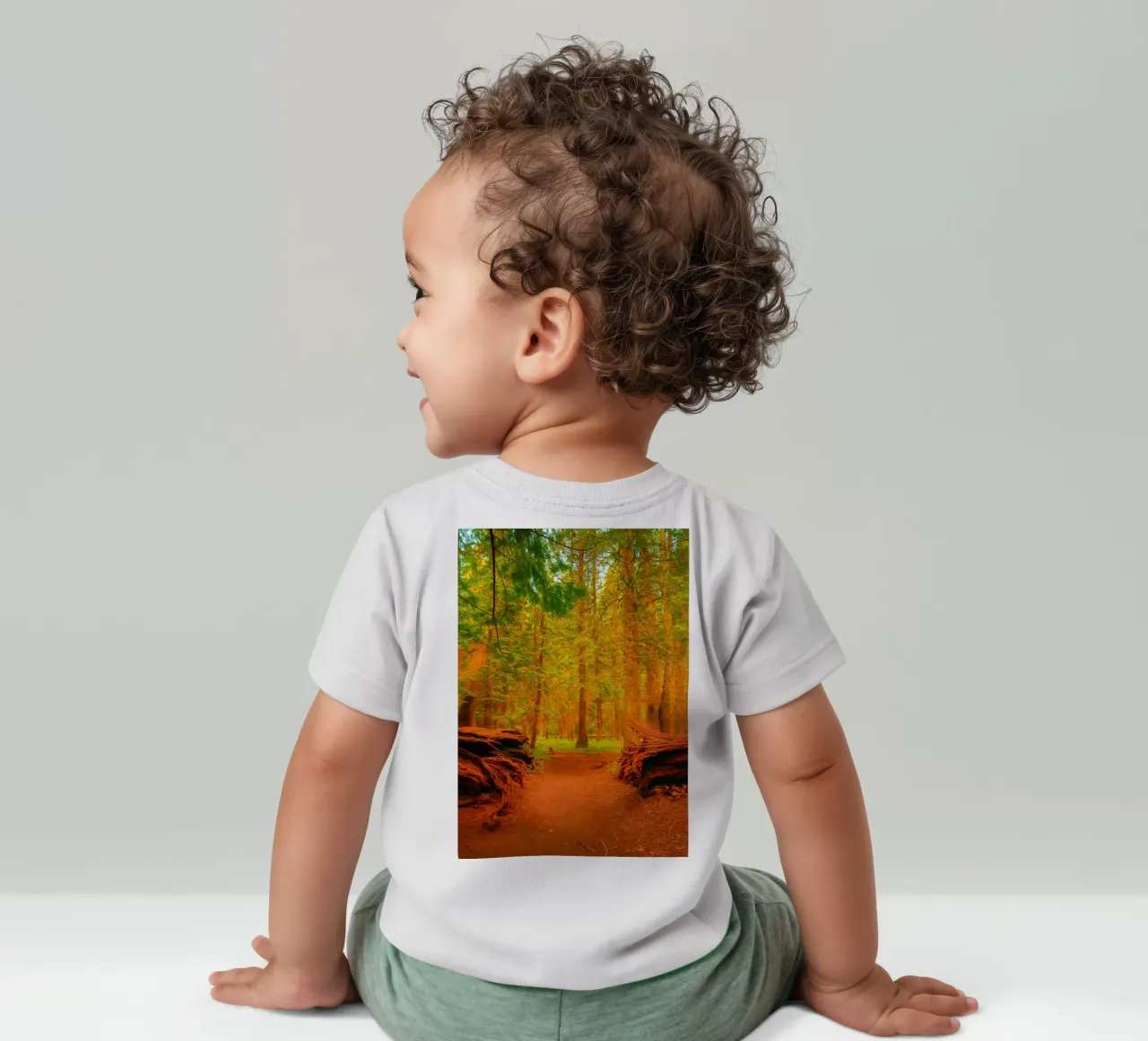 albero caduto diviso in due nel bosco maglietta neonato da PASMING