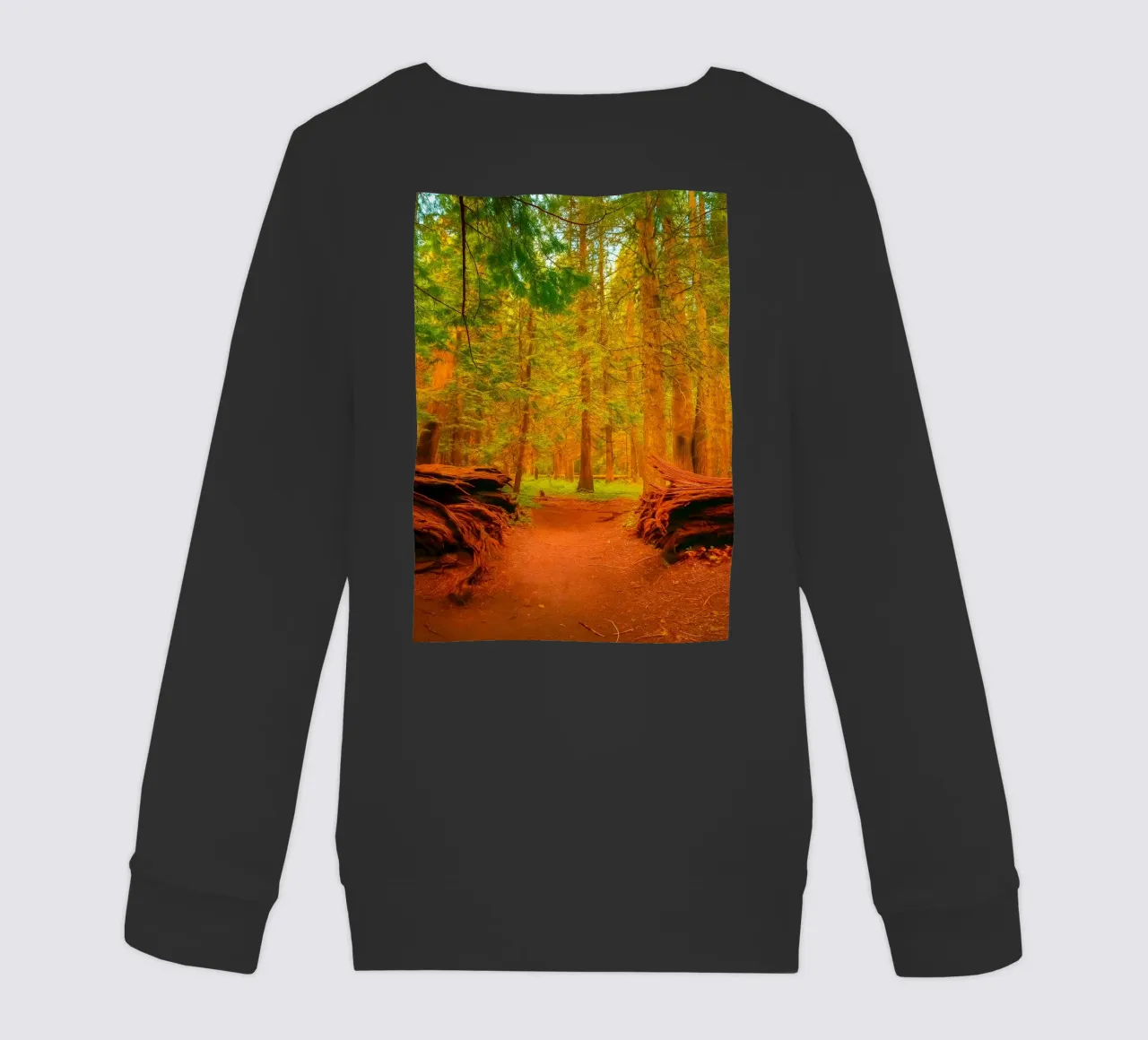 albero caduto diviso in due nel bosco felpa bambino da PASMING