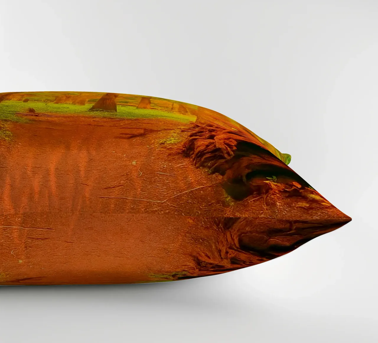 fallen tree split in two at the forest decorative cushion by PASMING
