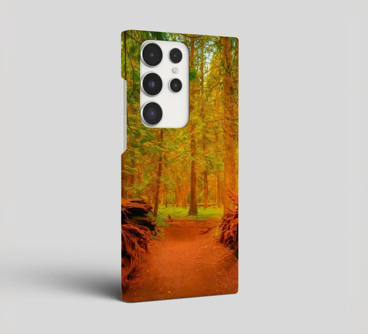 umgestürzter Baum im Wald in zwei Teile gespalten Samsung Hülle von PASMING