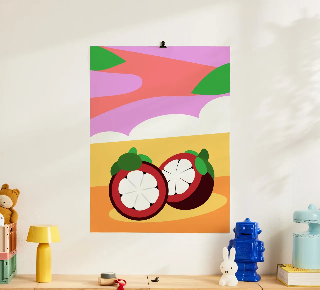 Mangostano fresco carta hahnemühle da OFFICIAL FRUIT & VEGETABLES