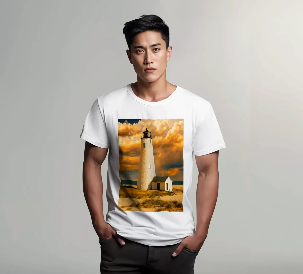 vista della luce della casa t-shirt da PASMING