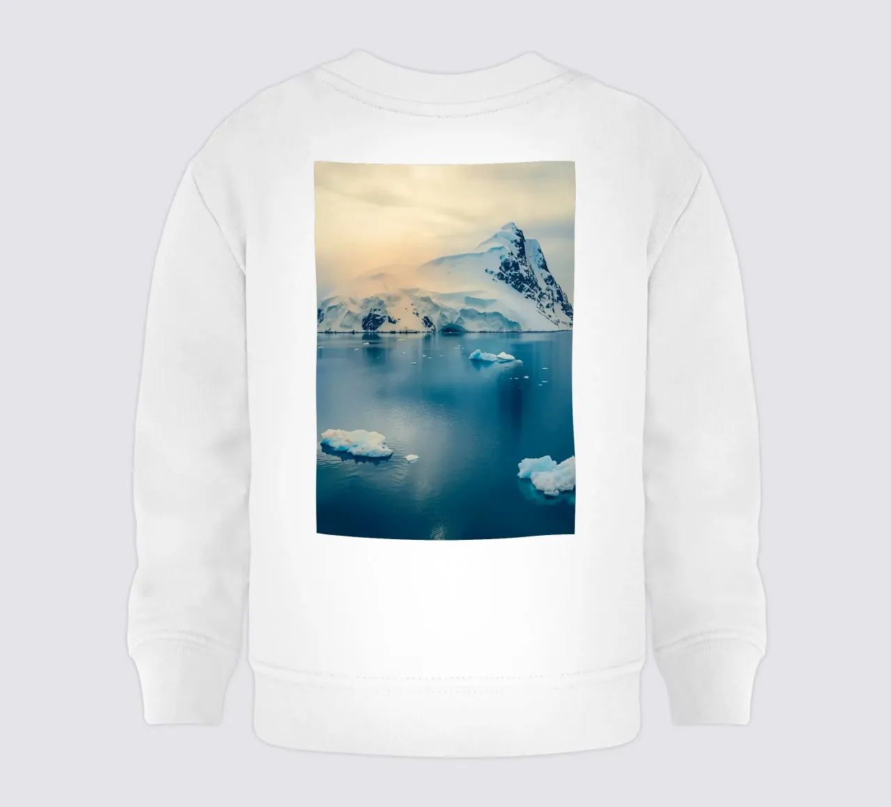 iceberg in mezzo all'oceano felpa neonato da PASMING