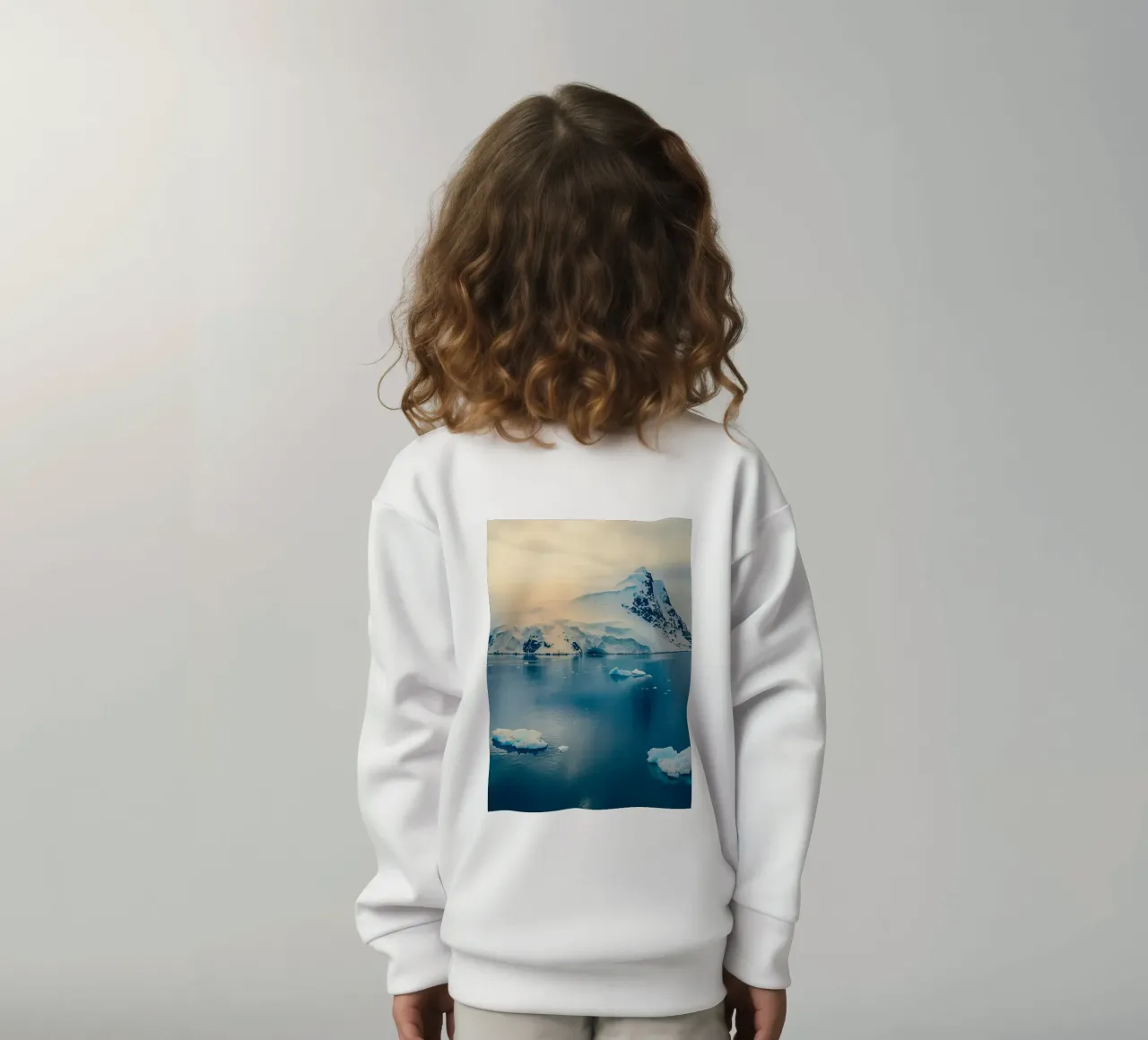 iceberg in mezzo all'oceano felpa bambino da PASMING