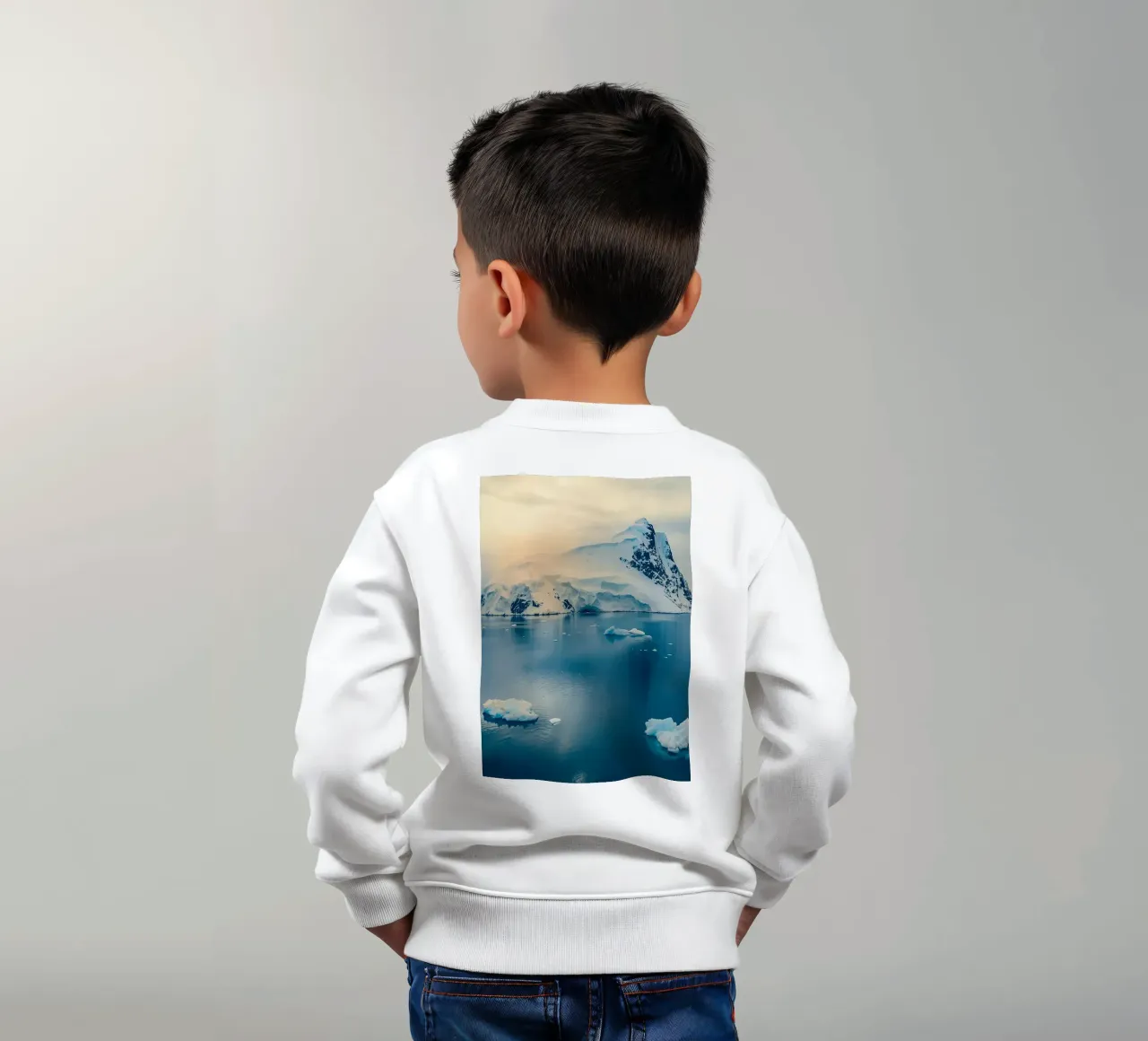 iceberg in mezzo all'oceano felpa bambino da PASMING