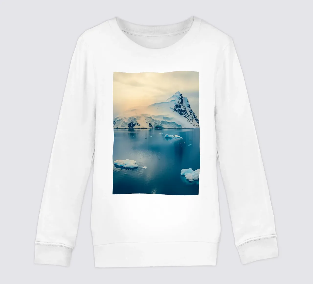 iceberg in mezzo all'oceano felpa bambino da PASMING
