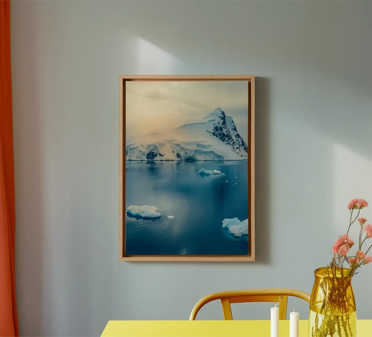 iceberg in the middle of the ocean canvas by PASMING