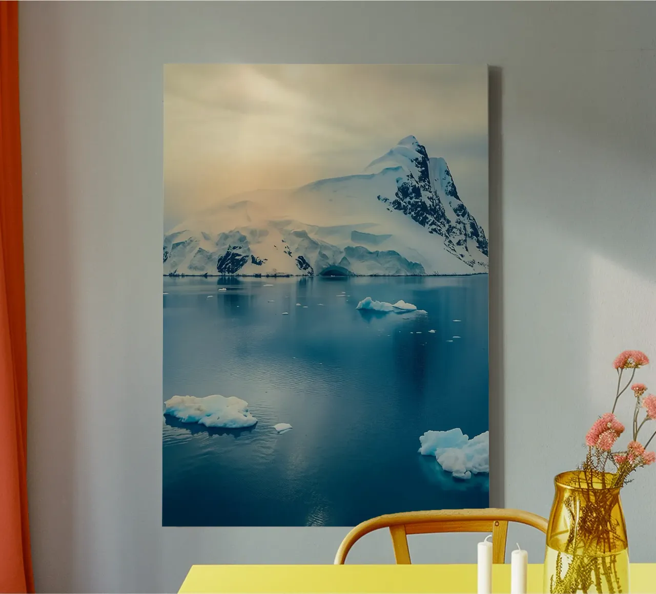 iceberg in the middle of the ocean canvas by PASMING