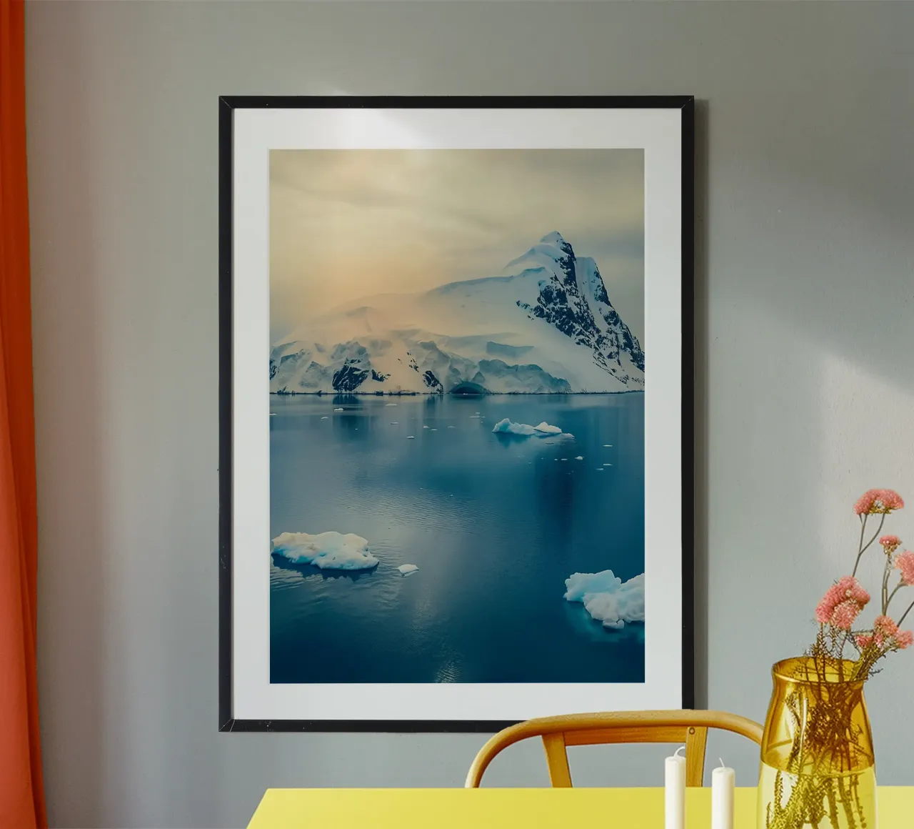 iceberg in mezzo all'oceano poster da PASMING