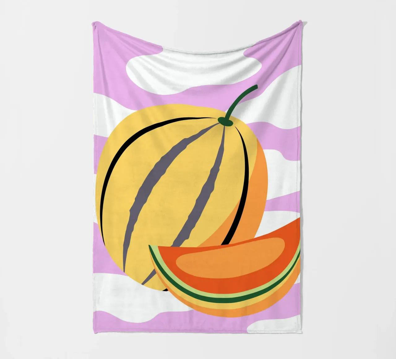 Anguria gialla fresca coperta in pile da OFFICIAL FRUIT & VEGETABLES