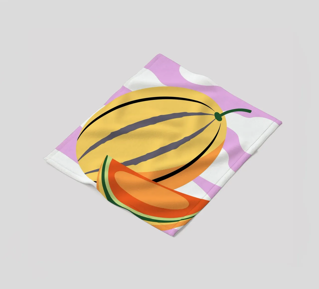Anguria gialla fresca coperta in pile da OFFICIAL FRUIT & VEGETABLES