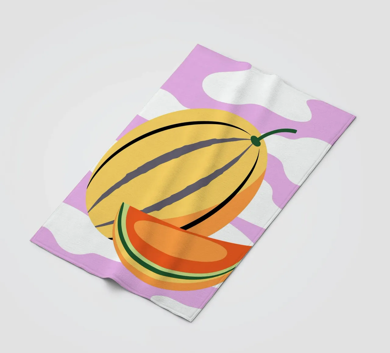 Anguria gialla fresca coperta in pile da OFFICIAL FRUIT & VEGETABLES