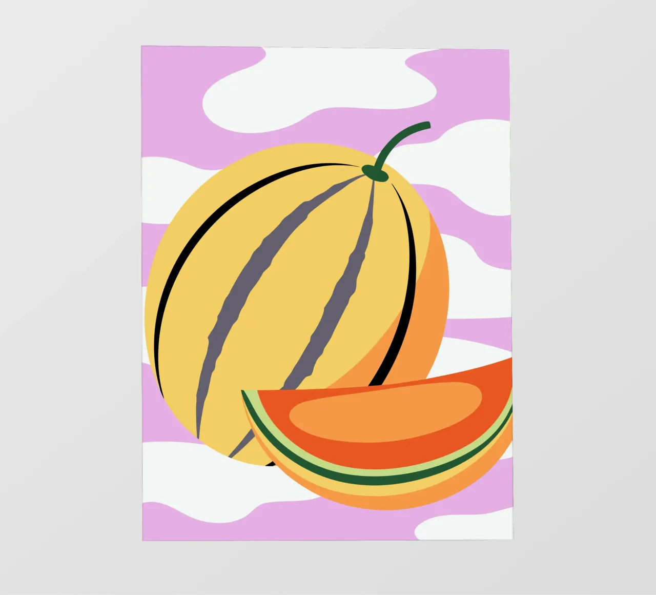 Verse gele watermeloen pvc-zeil van OFFICIAL FRUIT & VEGETABLES