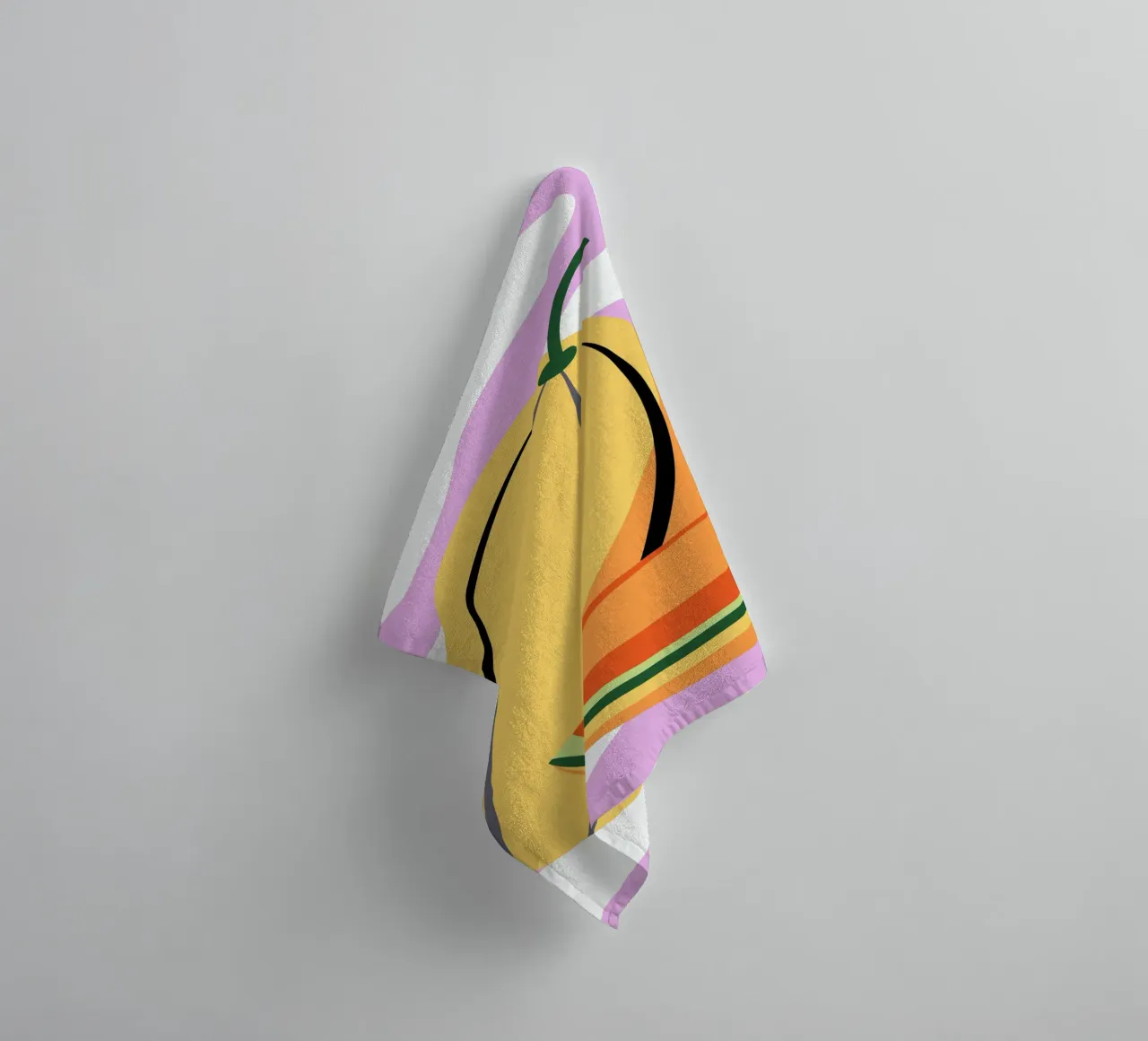 Pastèque jaune fraîche serviette de bain de OFFICIAL FRUIT & VEGETABLES