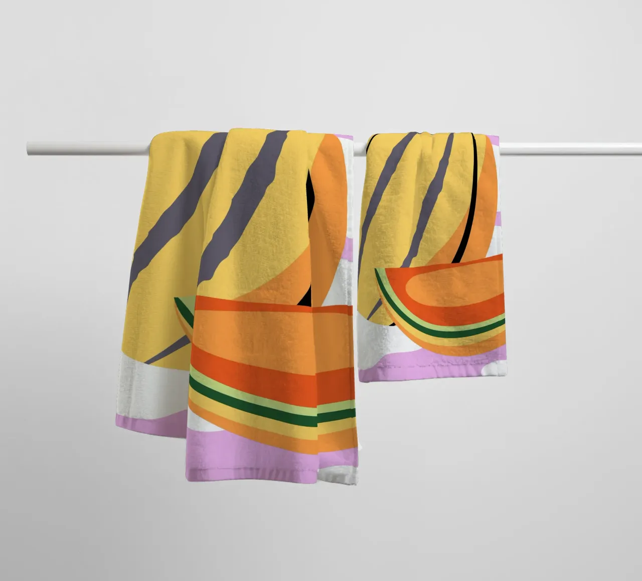 Pastèque jaune fraîche serviette de bain de OFFICIAL FRUIT & VEGETABLES