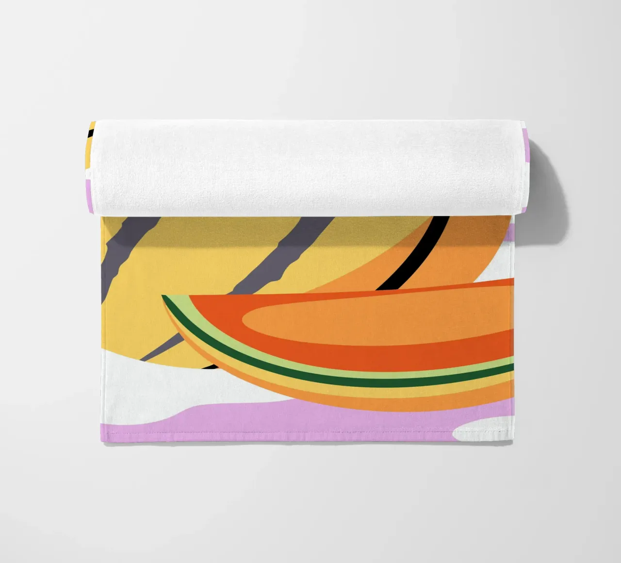 Pastèque jaune fraîche serviette de plage de OFFICIAL FRUIT & VEGETABLES