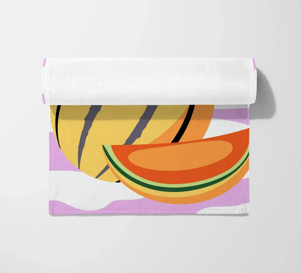 Pastèque jaune fraîche serviette de plage de OFFICIAL FRUIT & VEGETABLES