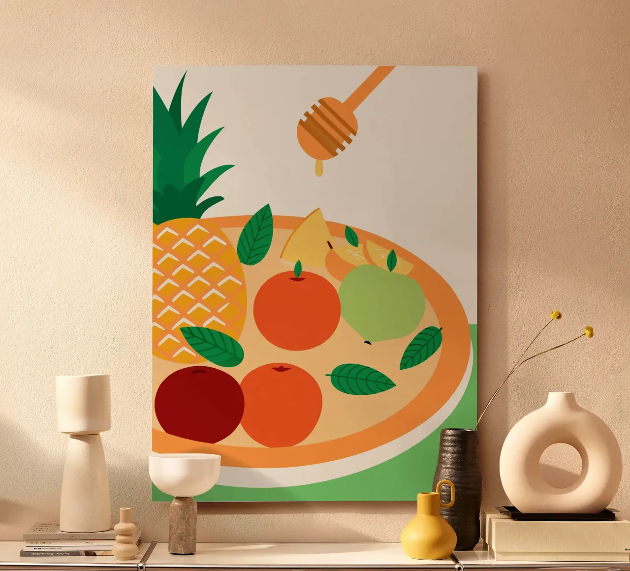 Insalata di frutta fresca con miele alluminio dibond da OFFICIAL FRUIT & VEGETABLES