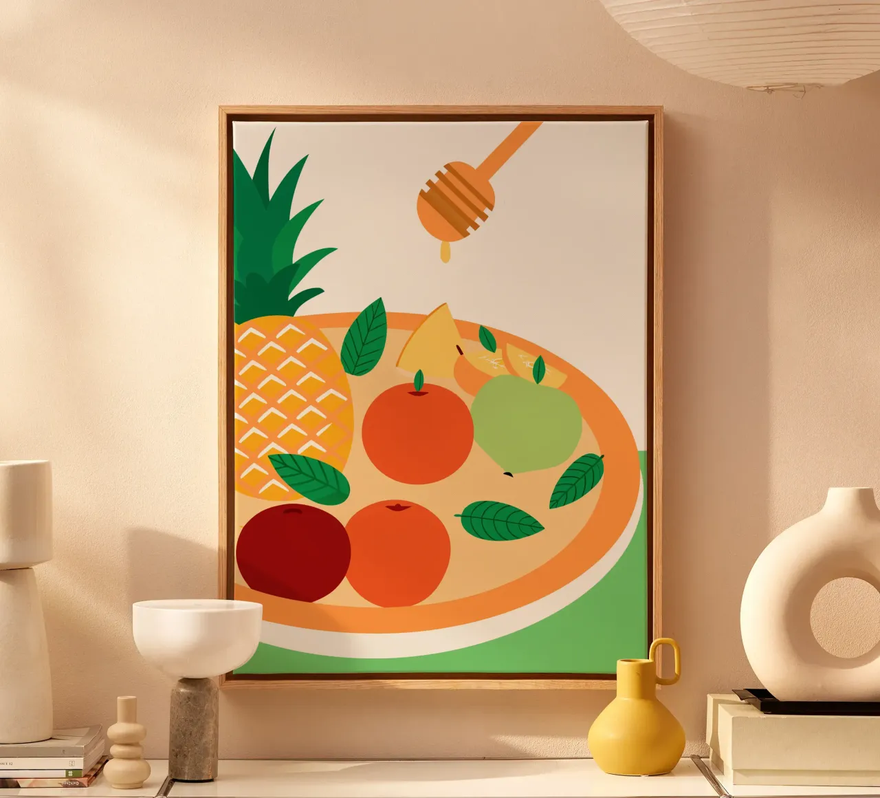 Insalata di frutta fresca con miele tela da OFFICIAL FRUIT & VEGETABLES
