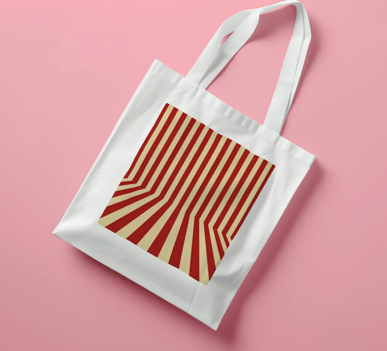 Line Strip Retro Old borsa in juta da Studio Fun Boy