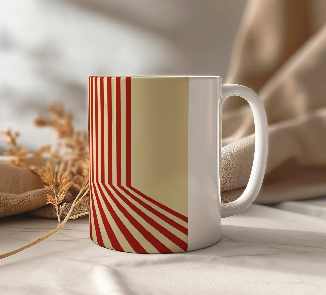 Line Strip Retro Old tazza in ceramica da Studio Fun Boy