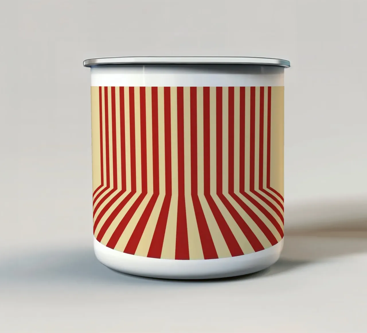 Line Strip Retro Old tazza in smalto da Studio Fun Boy