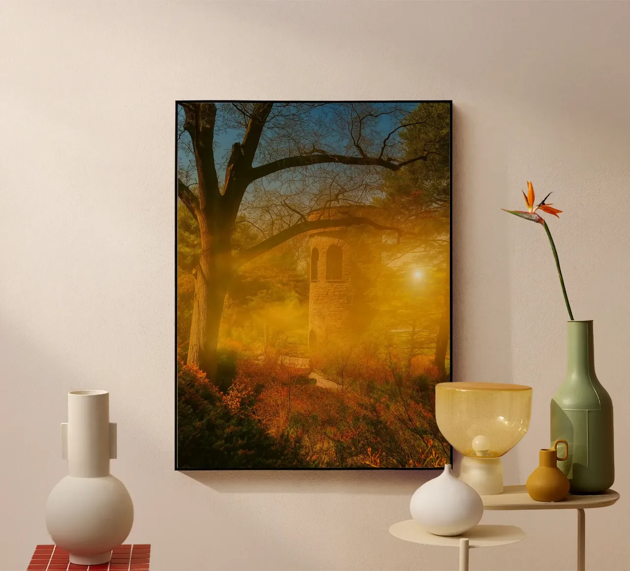 vecchio edificio in mezzo alla foresta plexiglass da PASMING