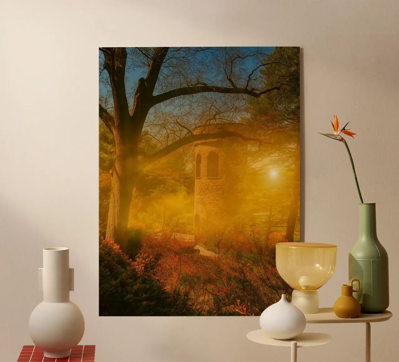 vecchio edificio in mezzo alla foresta plexiglass da PASMING