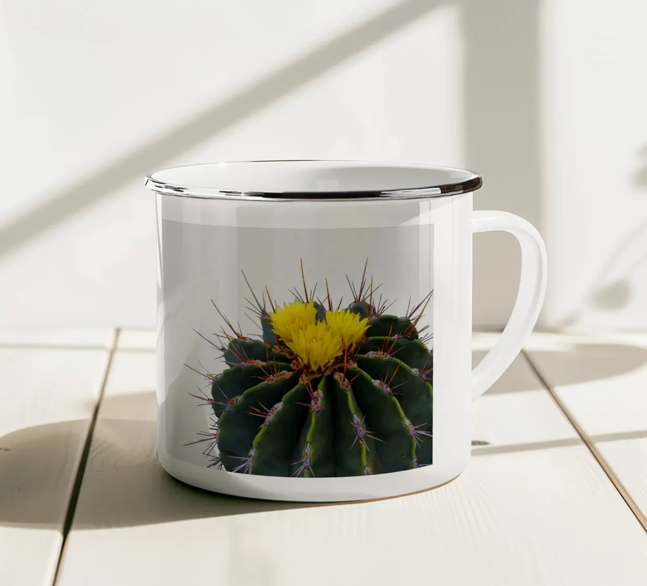 Fiore di cactus tazza in smalto da Orara Studio