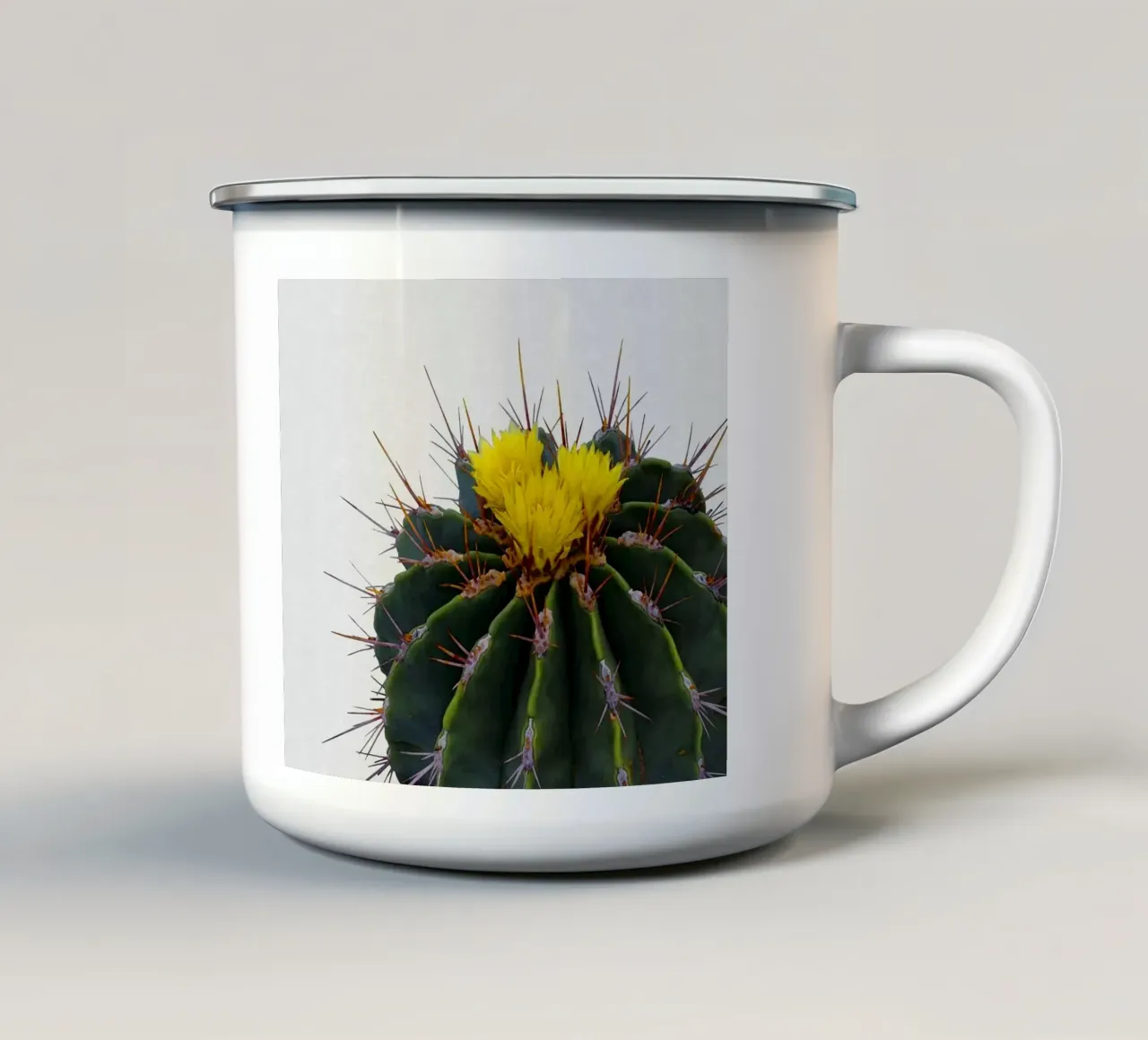 Fiore di cactus tazza in smalto da Orara Studio