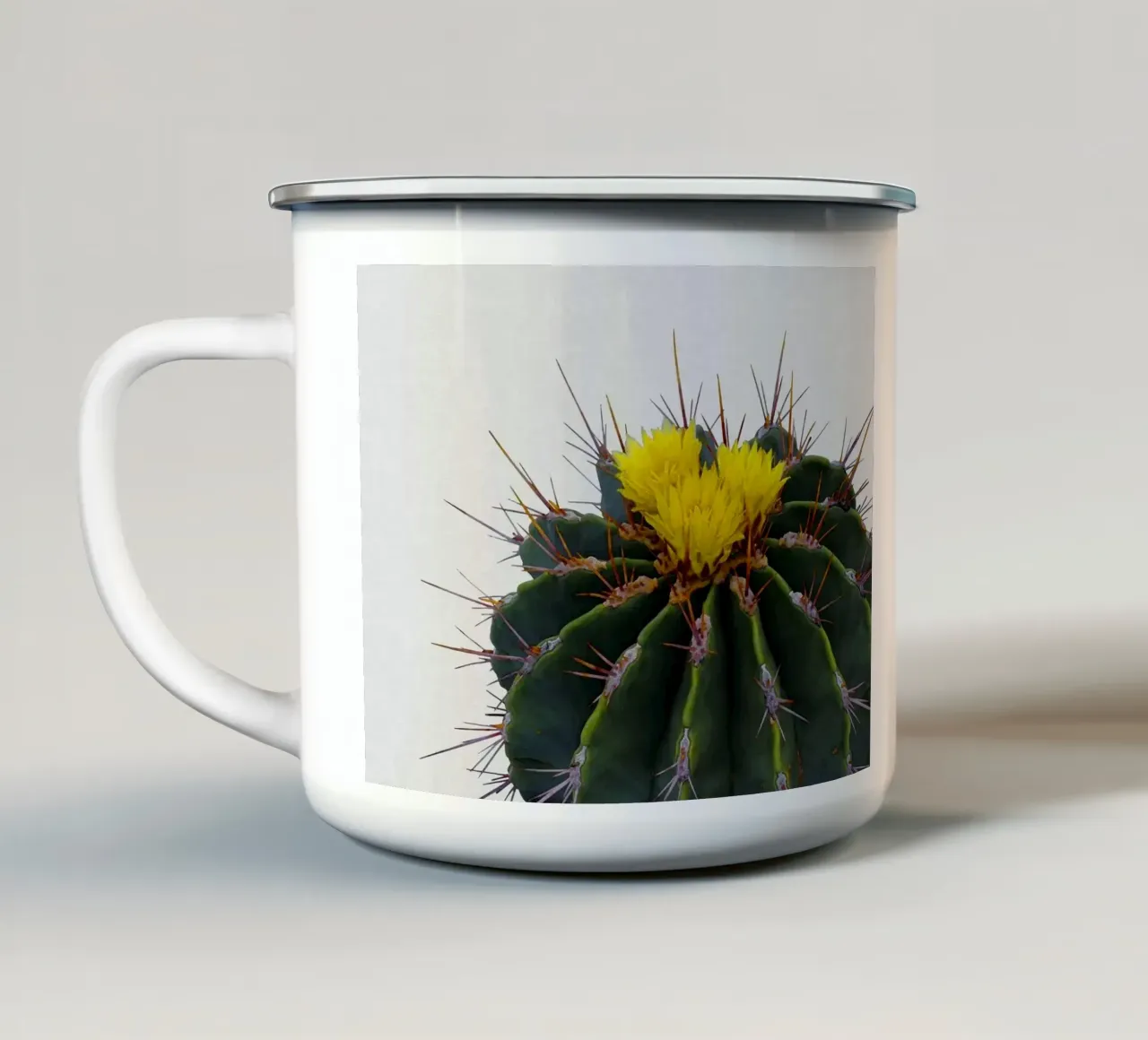 Fiore di cactus tazza in smalto da Orara Studio