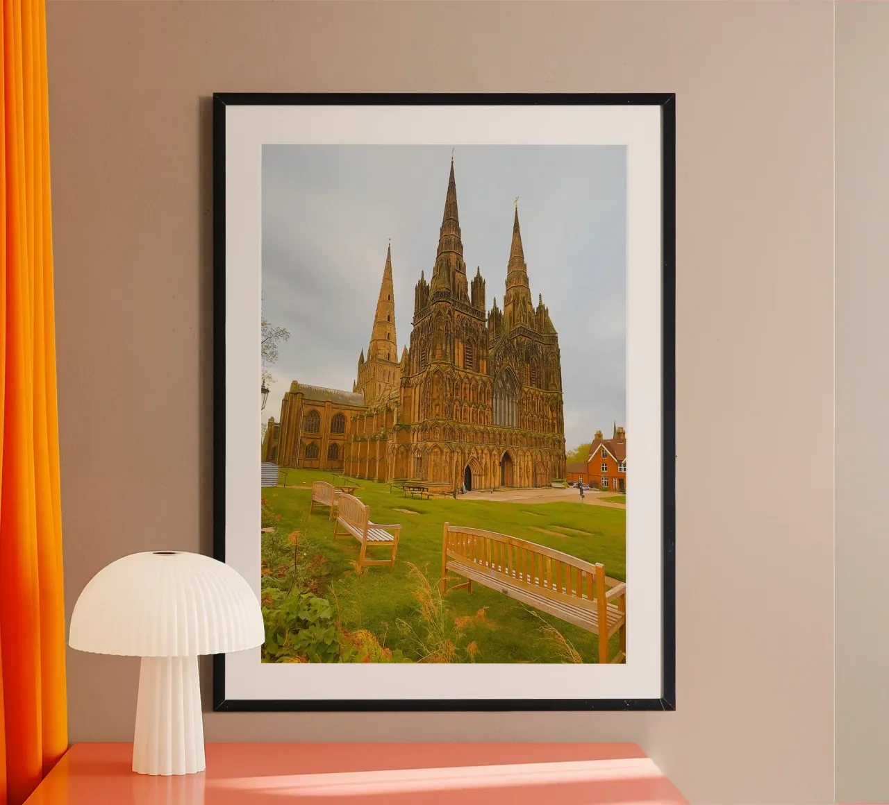 antica chiesa di fronte a un bellissimo parco carta hahnemühle da PASMING