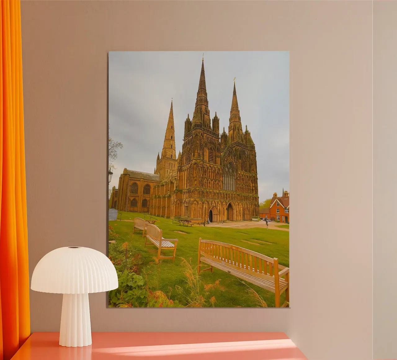 antica chiesa di fronte a un bellissimo parco carta hahnemühle da PASMING