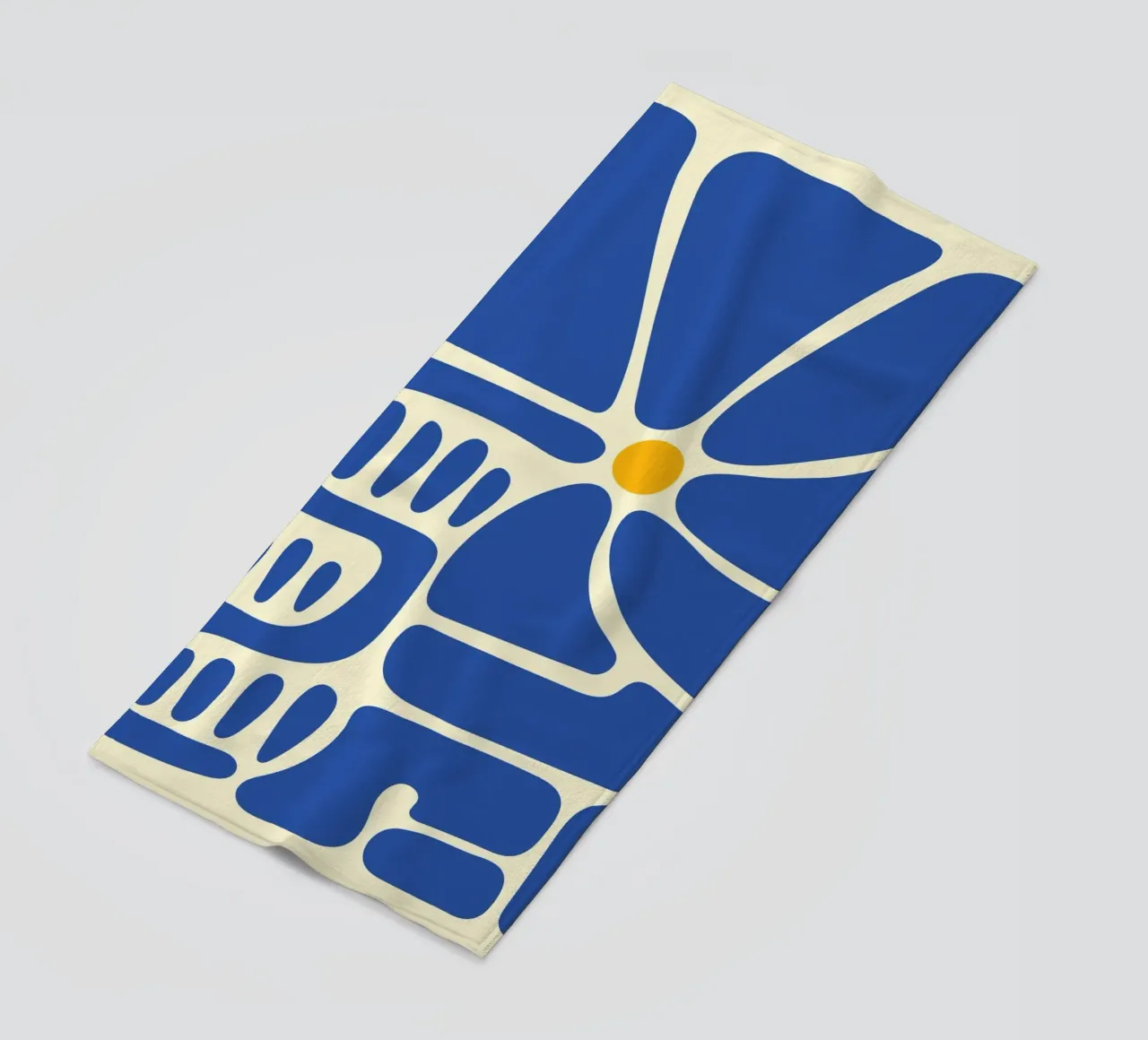 Fiore blu astratto telo mare da Studio Fun Boy