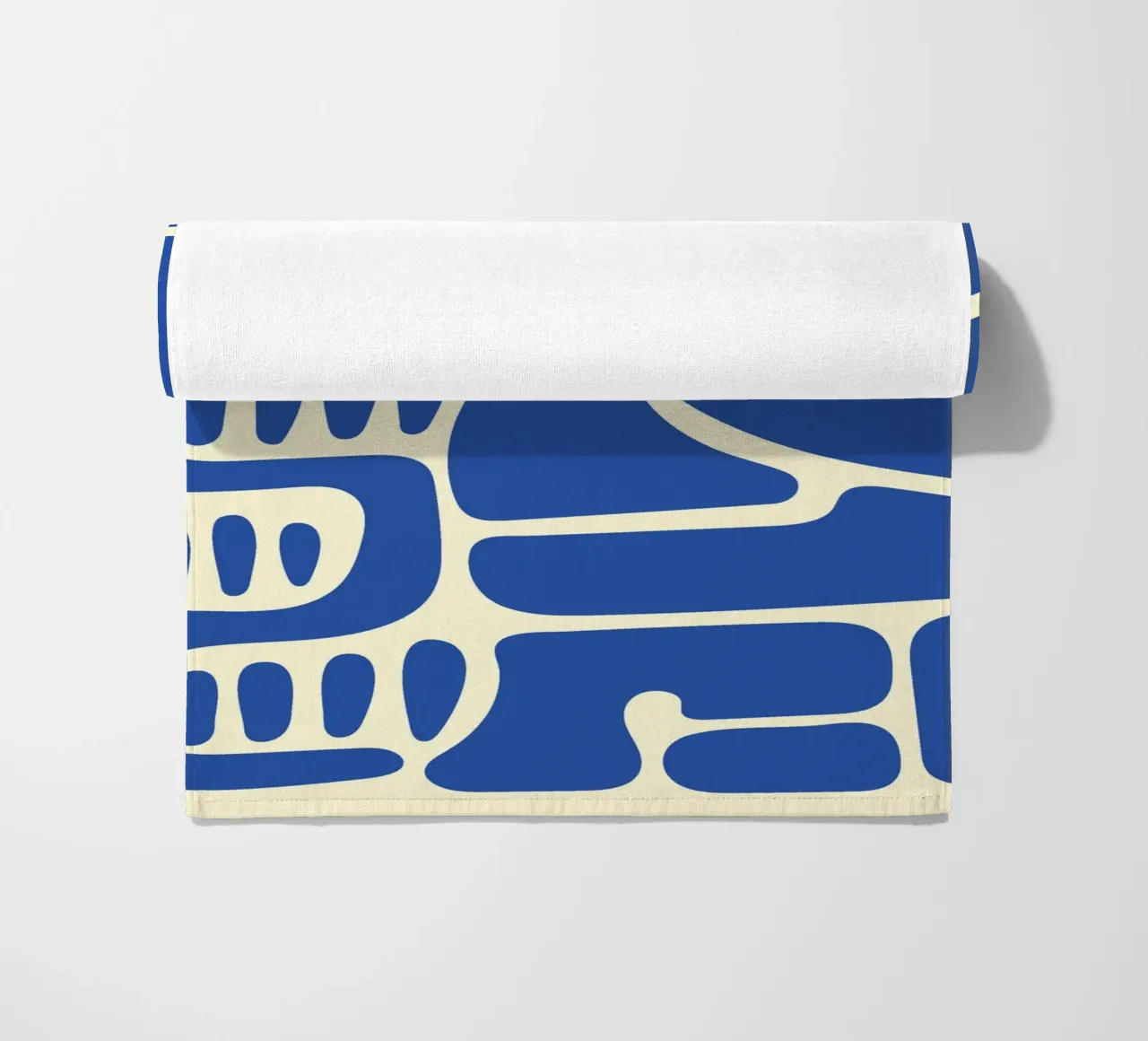 Fiore blu astratto telo mare da Studio Fun Boy